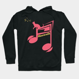 Retro Meowsik-Cat and Music lovers- Hoodie